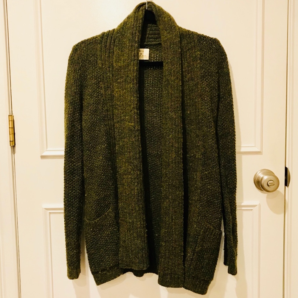 Green knit Urban Outfitters cardigan